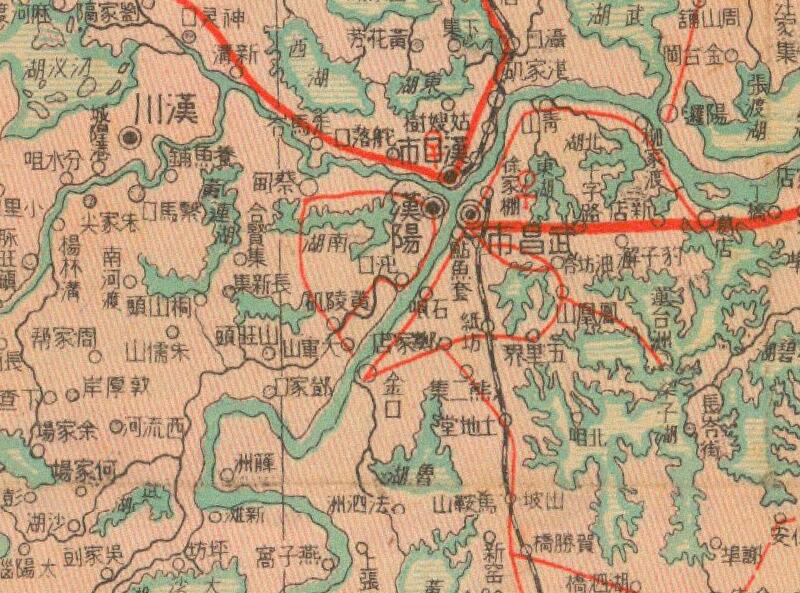 1941年《豫鄂湘三省明细地图》预览图2 1941年《豫鄂湘三省明细地图》