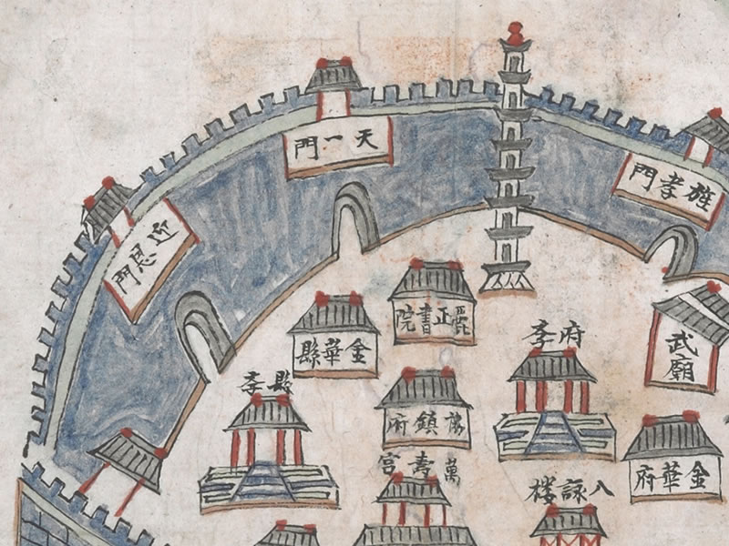 1823年《金华县舆图》