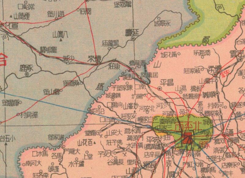1947年《华北各省交通详图》预览图1 1947年《华北各省交通详图》预览图1