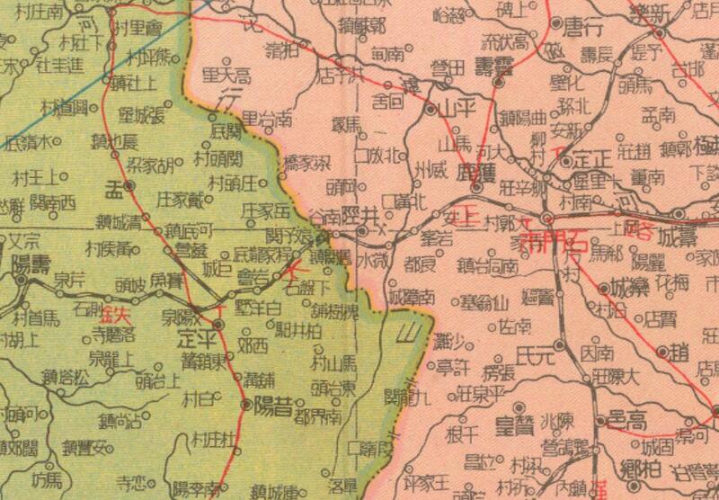 1947年《华北各省交通详图》预览图2 1947年《华北各省交通详图》预览图2