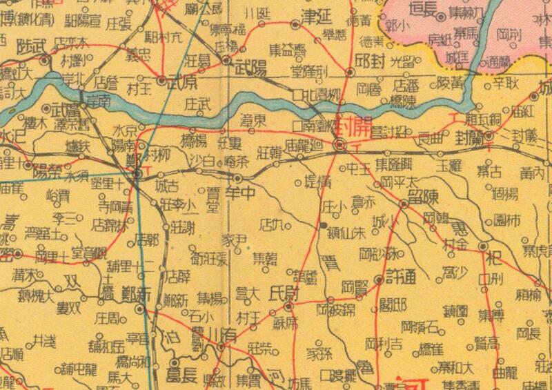 1947年《华北各省交通详图》预览图3 1947年《华北各省交通详图》预览图3