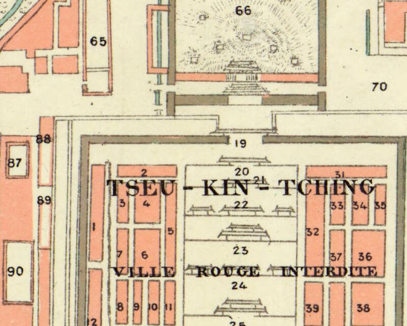 1900年北京城图 Plan de Pékin预览图1