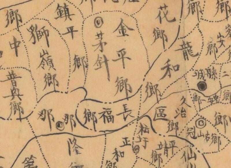 民国时期广西《灵山县图》预览图1