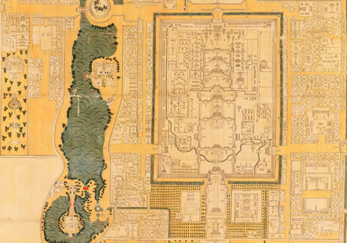 1669年康熙《皇城宫殿衙署图》