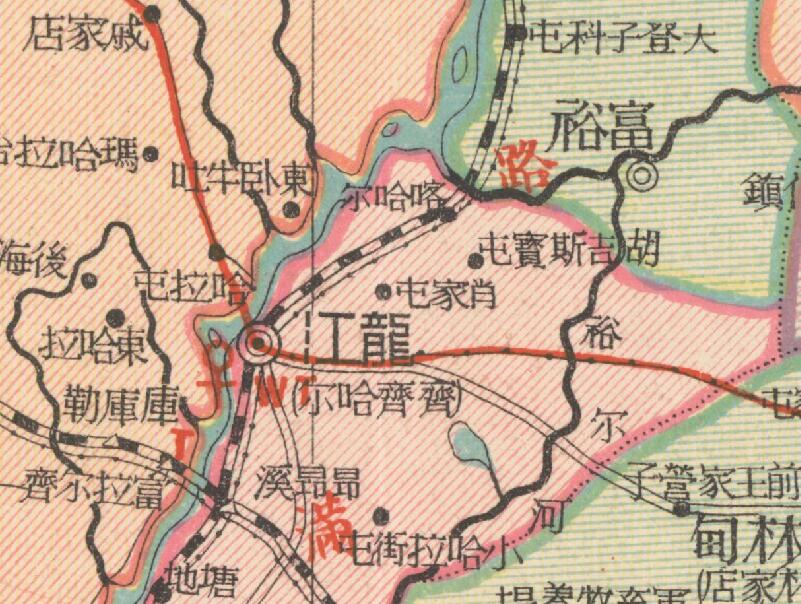 1937年《黑龙江省明细地图》预览图2 1937年《黑龙江省明细地图》预览图2