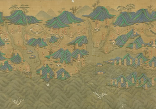 清朝初期《福建省海岸全图》超高清版