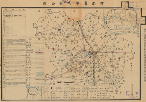 1942年《河南省郾城县全图》缩略图