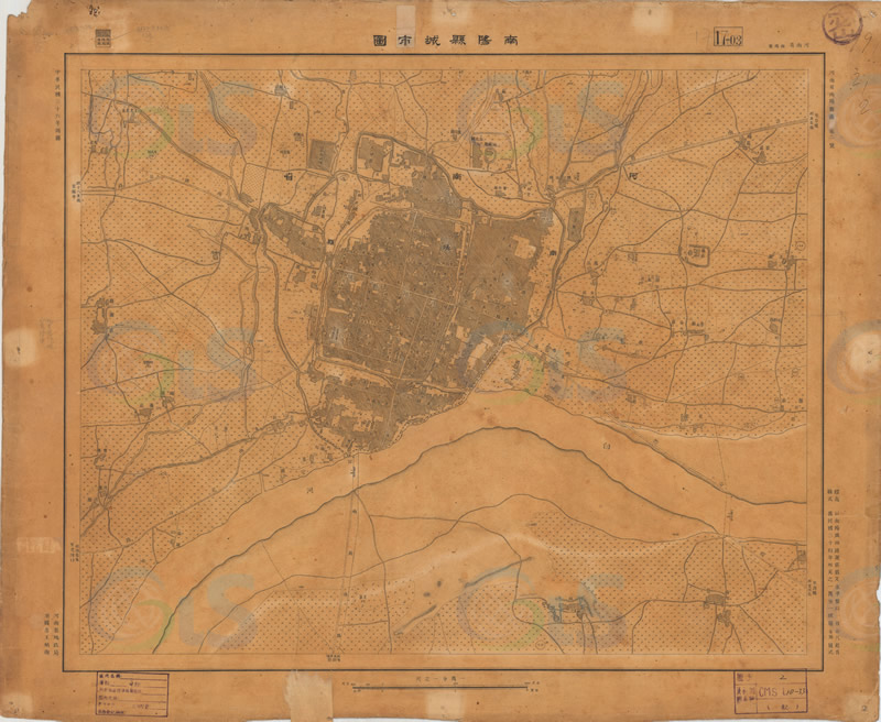 1947年《南阳县城市图》预览图 1947年《南阳县城市图》预览图