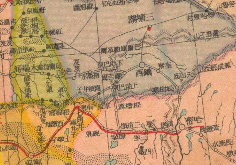 1930年代《新疆分县新图》预览图1 1930年代《新疆分县新图》预览图1