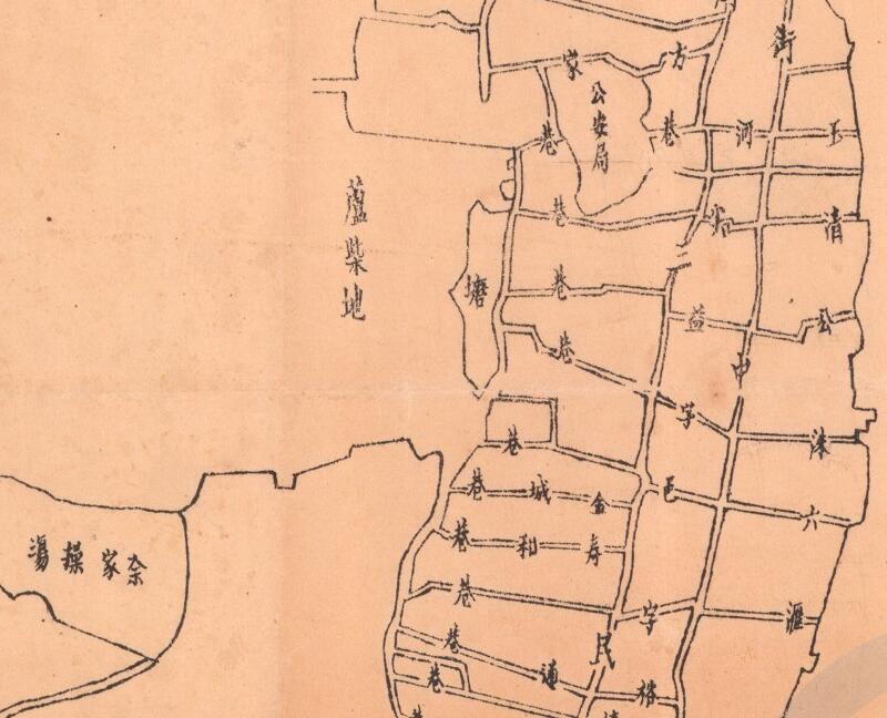 1936年安徽《大通街市图》预览图1