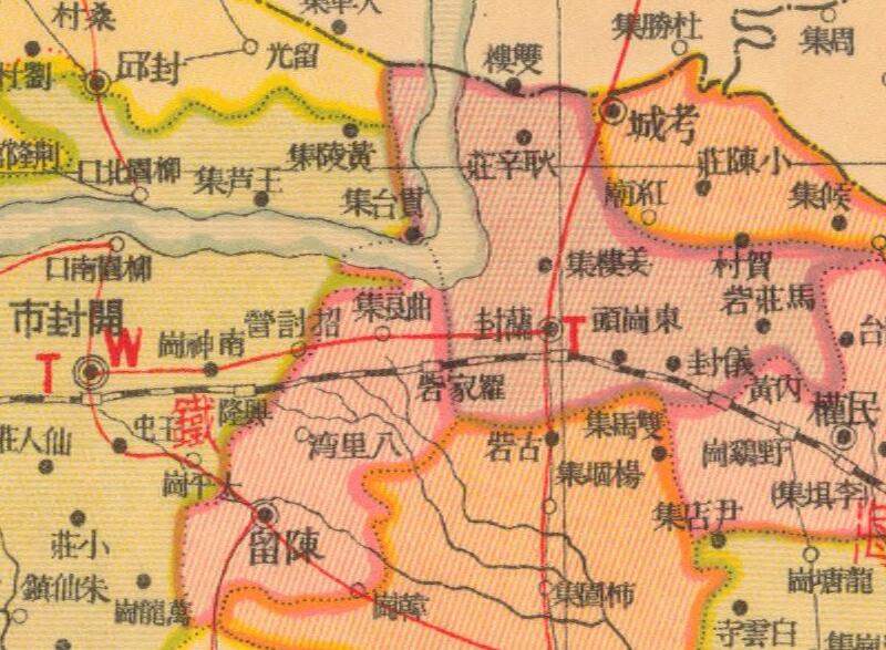 1938年《河南省明细地图》预览图1