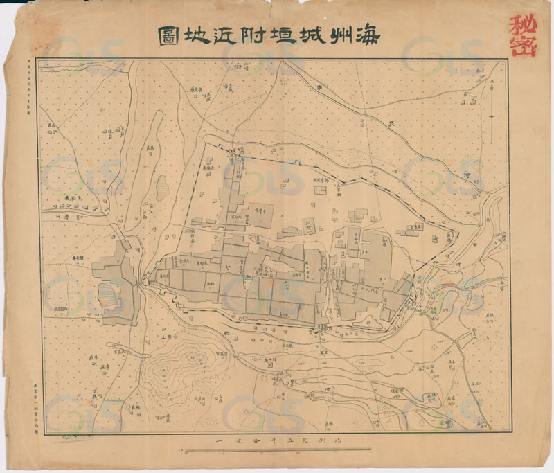 1911年《海州城垣附近地图》预览图 1911年《海州城垣附近地图》预览图