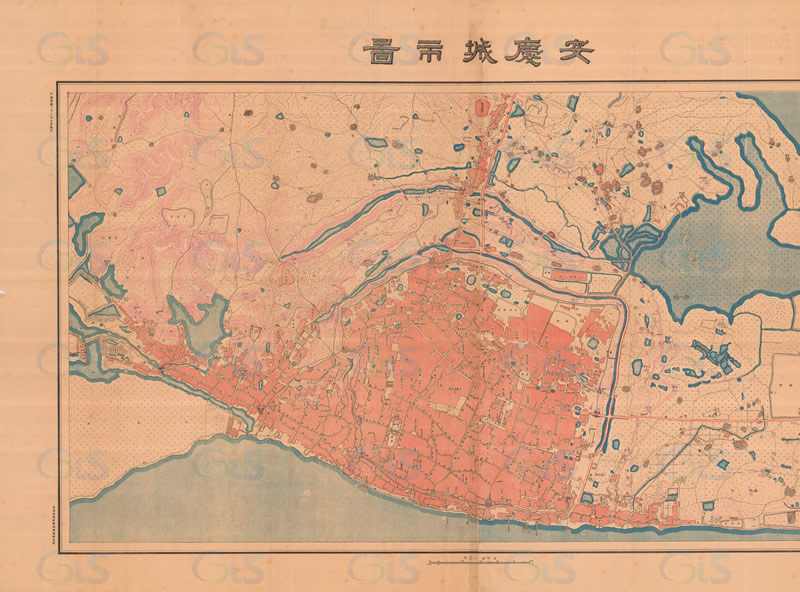 1932年《安庆城市图》预览图