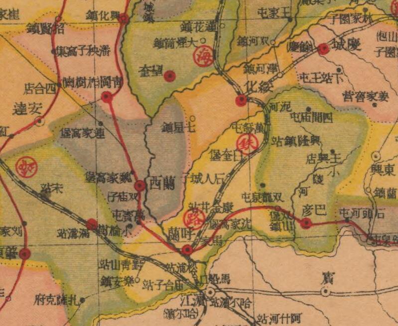 民国:《黑龙江分县新图》预览图1 民国:《黑龙江分县新图》预览图1