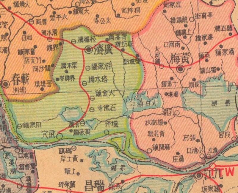1938年《湖北省明细地图》预览图2