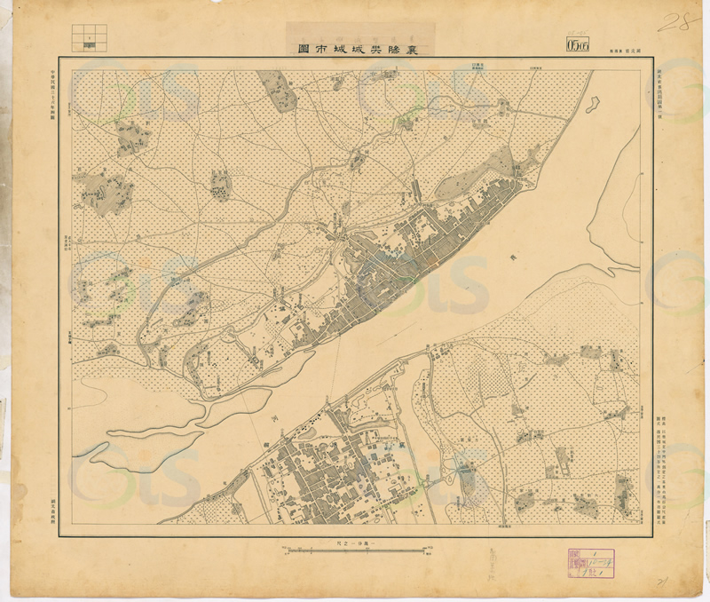 1947年《襄阳樊城城市图》预览图