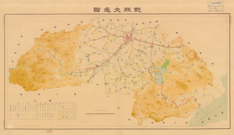 1935年浙江《鄞县交通图》预览图