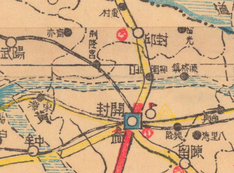 1946年《河南省公路路线图》预览图1 1946年《河南省公路路线图》预览图1
