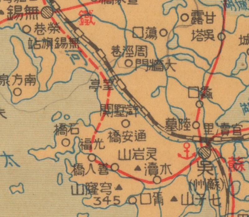 1937年《江苏最新形势图》预览图2