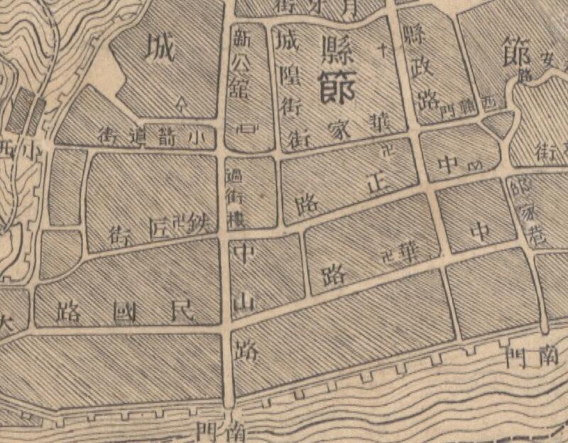 1948年《奉节县城厢图》预览图2 1948年《奉节县城厢图》预览图2