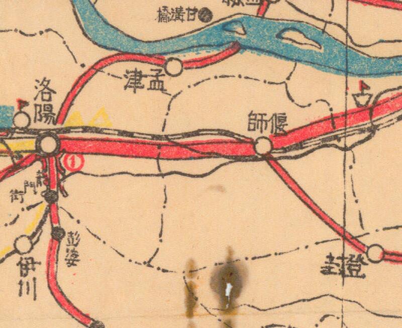 1946年《河南省公路路线图》预览图2 1946年《河南省公路路线图》预览图2