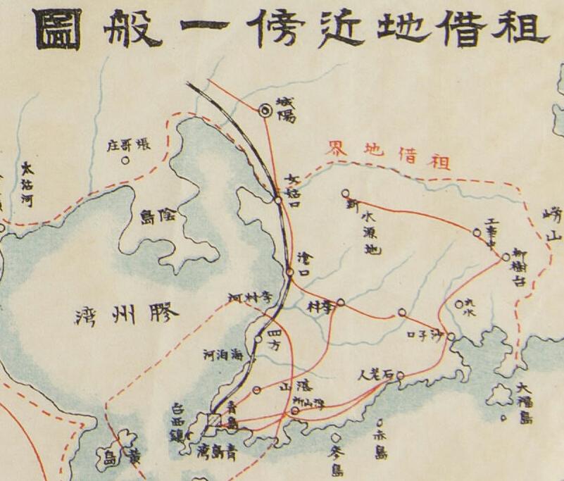 1919年《青岛租界地略图》预览图3 1919年《青岛租界地略图》预览图3