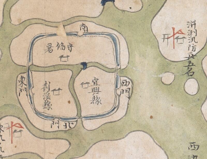 1820年《常州营汛境地界驻兵全图》预览图3 1820年《常州营汛境地界驻兵全图》预览图3
