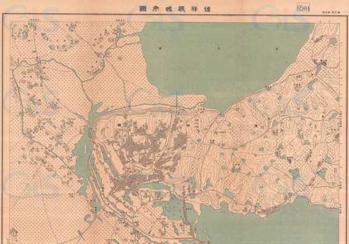 1948年《钟祥县城市图》