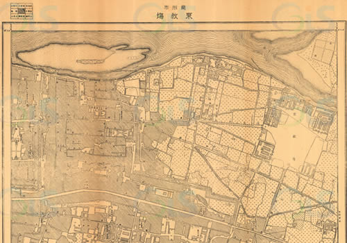 1943年《兰州市图》五千分一缩略图