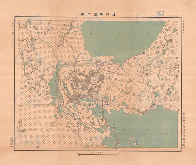 1948年《钟祥县城市图》预览图