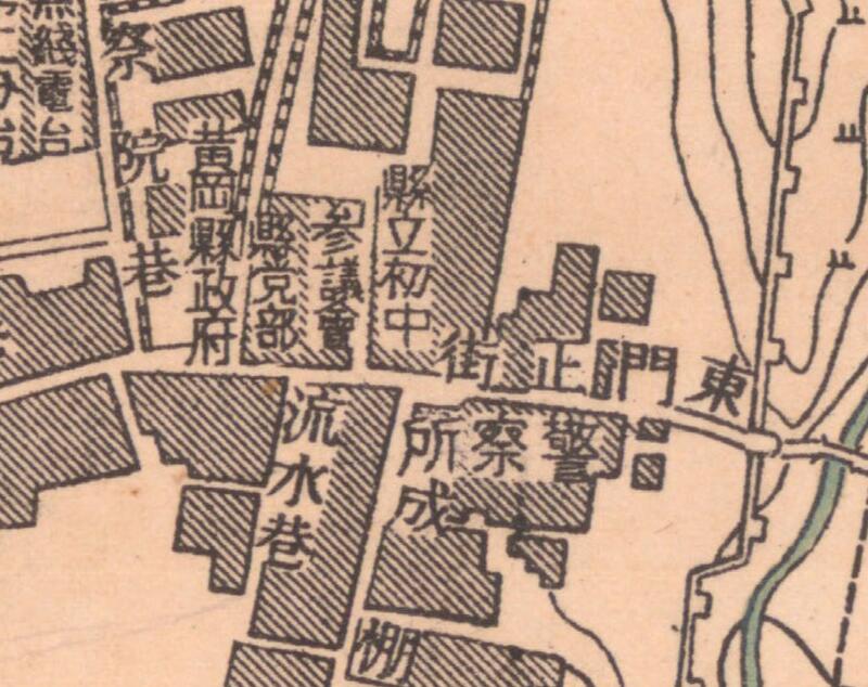 1949年湖北《黄冈县城市图》预览图1 1949年湖北《黄冈县城市图》预览图1