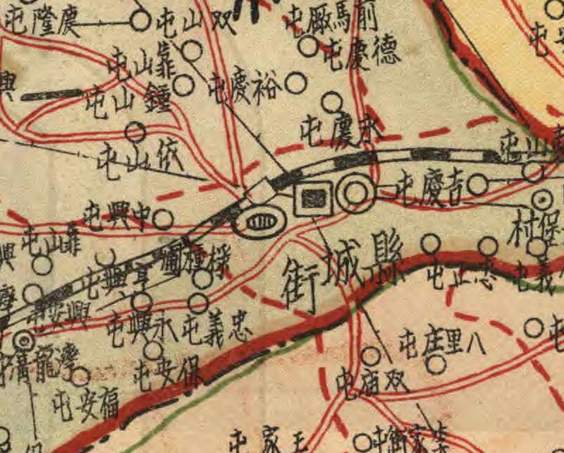 1937年辽宁《海龙县行政区划图》预览图1