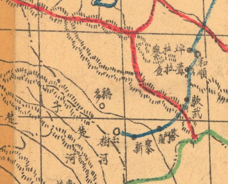 民国《青海省行政区域全图》预览图2