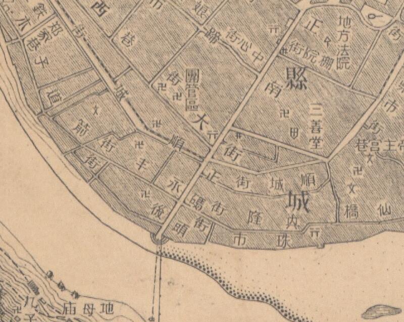 1947年四川《达县城厢图》预览图2