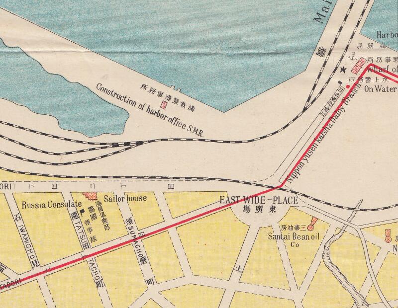 1909年《最近调查大连市街全图》预览图2 1909年《最近调查大连市街全图》预览图2