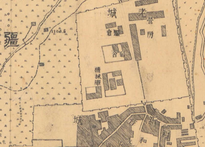 1947年新疆《焉耆县城厢图》预览图3