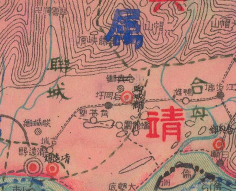 1941年广东《清远县总图》预览图1 1941年广东《清远县总图》预览图1