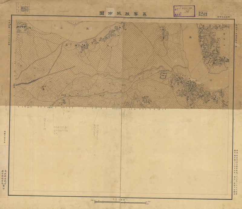 1947年南宁《邕宁县城市图》预览图2