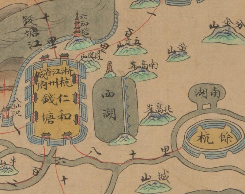 1773–1841年间《浙江全图》预览图1