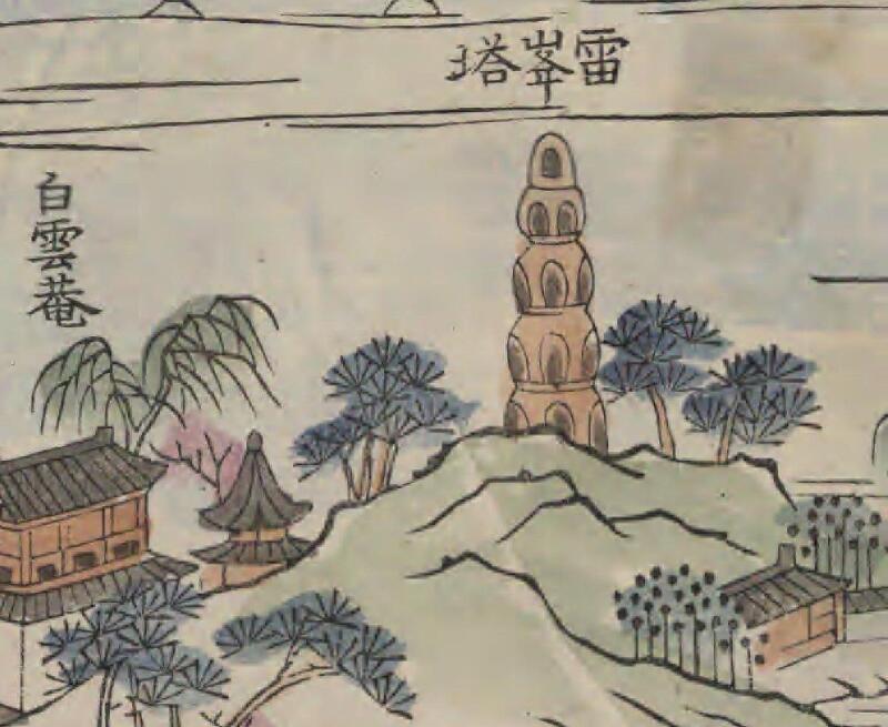 1883年《御览西湖胜景新増美景全图》预览图2