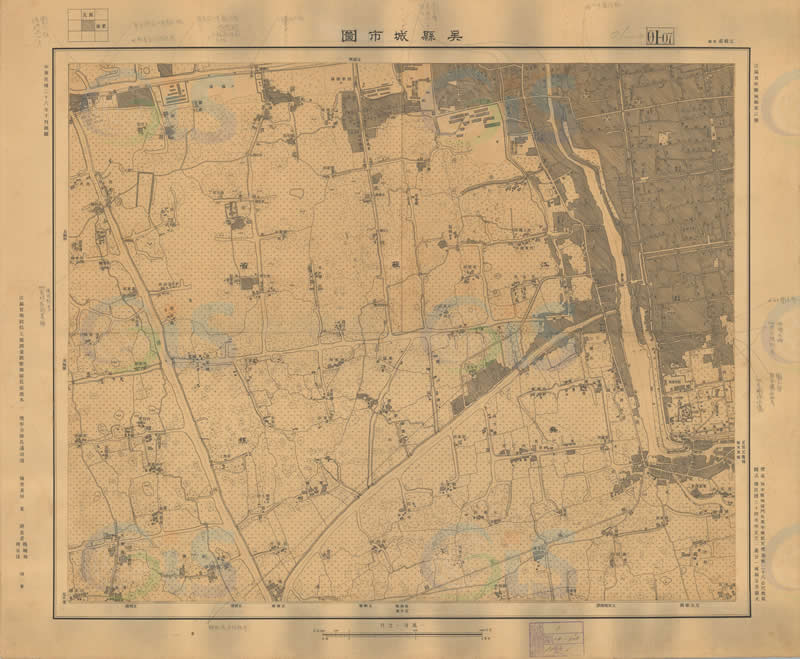 1947年苏州《吴县城市图》预览图2