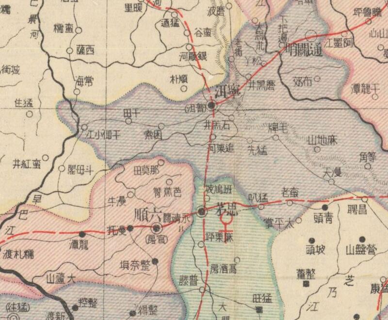 1945年《云南省明细地图》预览图2 1945年《云南省明细地图》预览图2