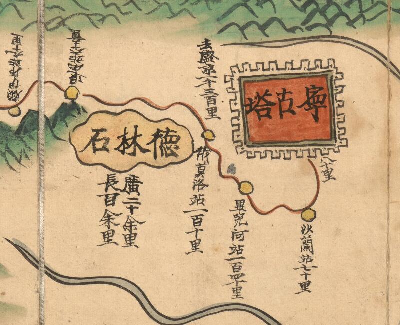 1734年《盛京舆地全图》预览图2