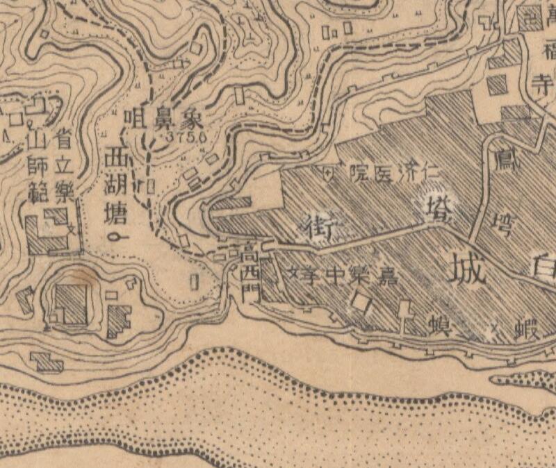 1948年《乐山县城厢图》预览图3