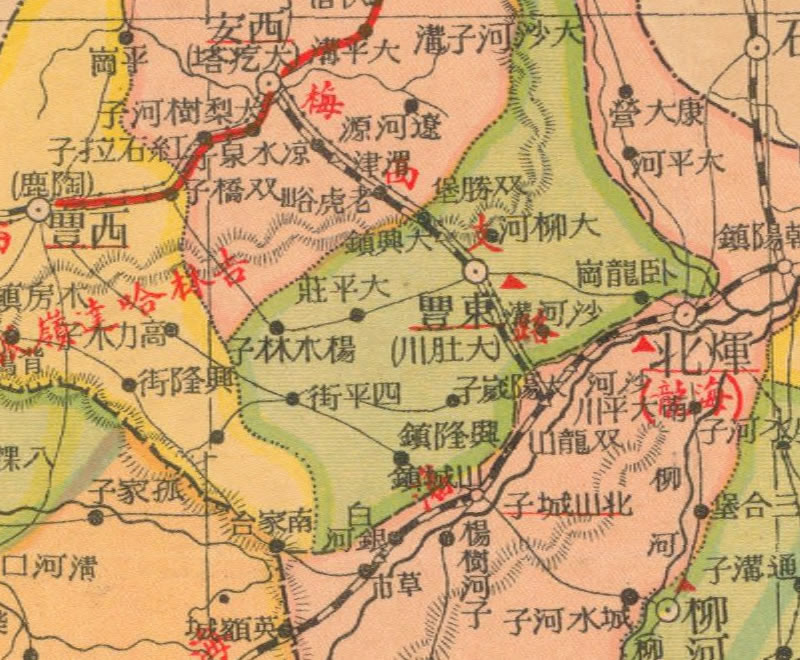 民国:《辽宁明细地图》预览图3 民国:《辽宁明细地图》预览图3