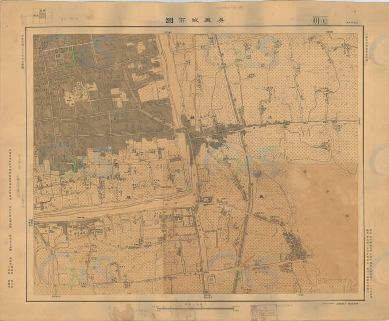 1947年苏州《吴县城市图》预览图3