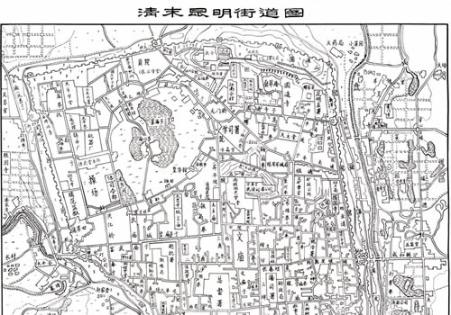 清末《昆明街道图》