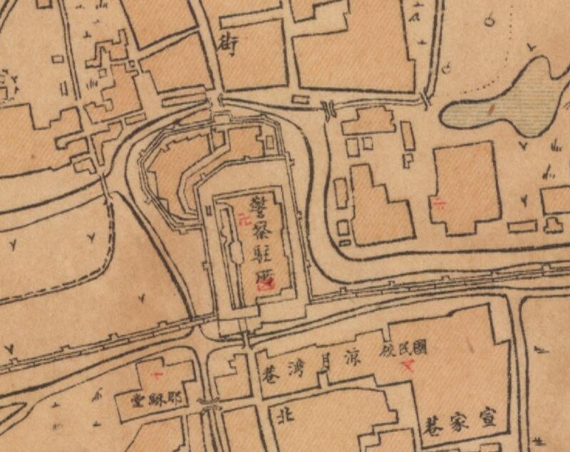 1923年江苏《高邮县城厢图》预览图1