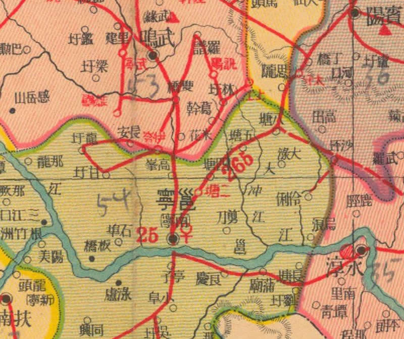 1938年《广西省明细地图》预览图1 1938年《广西省明细地图》预览图1
