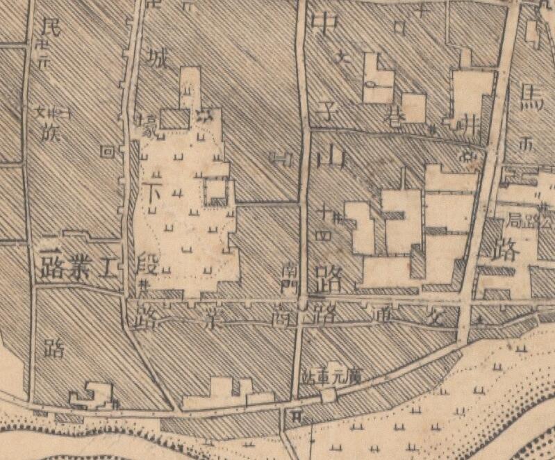 1947年四川《广元县城厢图》预览图1